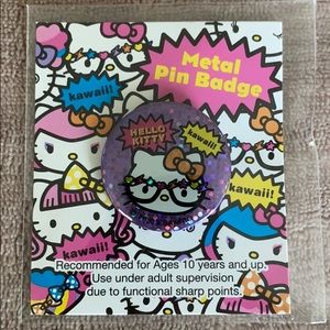 Hello Kitty Kawaii button pin